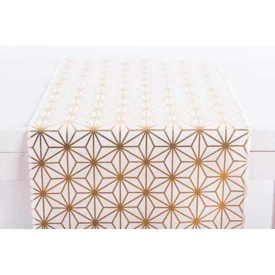 Beauty Home ΡΑΝΝΕΡ ΧΡΥΣΑ ΓΕΩΜΕΤΡΙΚΑ ΣΧΕΔΙΑ   32 cm x 1,5 m
