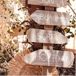 Beauty Home ΞΥΛΙΝΗ ΤΑΜΠΕΛΑ SUMMER VIBES 1.10 M X30 CM Beauty Home ΞΥΛΙΝΗ ΤΑΜΠΕΛΑ SUMMER VIBES 1.10 M X30 CM