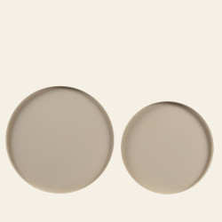 Beauty Home Μεταλλικοί Στρογγυλοί Δίσκοι ΣΕΤ 2 ΤΜΧ, 30cm, 25cm Beauty Home Μεταλλικοί Στρογγυλοί Δίσκοι ΣΕΤ 2 ΤΜΧ, 30cm, 25cm