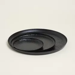 Beauty Home ΔΙΣΚΟΣ ΜΕΤΑΛΛΙΚΟΣ ΜΑΥΡΟΣ 20 cm