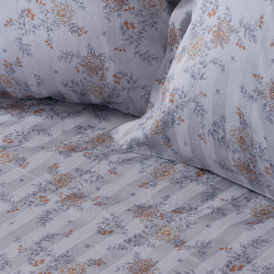 Beauty Home Σετ παπλωματοθήκη υπέρδιπλη Art 12212 Jasmine 100% Βαμβακοσατέν 300tc 230x250 Γκρι Beauty Home Σετ παπλωματοθήκη υπέρδιπλη Art 12212 Jasmine 100% Βαμβακοσατέν 300tc 230x250 Γκρι