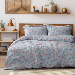 Beauty Home Σετ παπλωματοθήκη υπέρδιπλη Art 12219 Ivy 100% Βαμβακοσατέν 300tc 230x250 Γκρι Beauty Home Σετ παπλωματοθήκη υπέρδιπλη Art 12219 Ivy 100% Βαμβακοσατέν 300tc 230x250 Γκρι