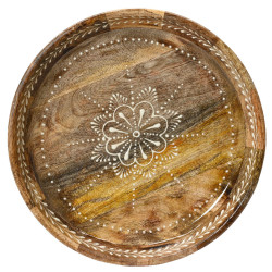 Beauty Home Δίσκος Ξύλο μάνγκο 30 x 5 cm