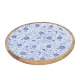 Beauty Home Δίσκος απο ξύλο Μάνγκο με Λουλούδια 30cm