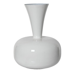 Beauty Home Μεταλλικό Βάζο Λευκό 17 x 23 CM Beauty Home Μεταλλικό Βάζο Λευκό 17 x 23 CM