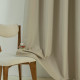 Beauty Home Κουρτίνα Full Blackout σκίασης με 8 κρίκους Soft Art 8391 Beige 140x270 Άμμου