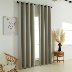 Beauty Home Κουρτίνα Full Blackout σκίασης με 8 κρίκους Soft Art 8391 Dark Beige-3 140x270 Σκούρο Μπεζ