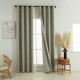 Beauty Home Κουρτίνα Full Blackout σκίασης με 8 κρίκους Soft Art 8391 Dark Beige-3 140x270 Σκούρο Μπεζ
