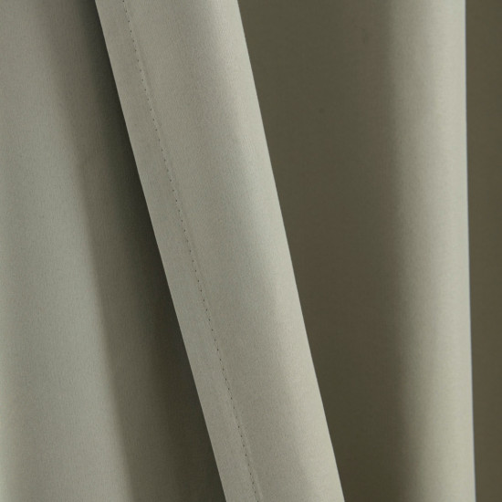 Beauty Home Κουρτίνα Full Blackout σκίασης με 8 κρίκους Soft Art 8391 Dark Beige-3 140x270 Σκούρο Μπεζ