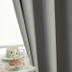 Beauty Home Κουρτίνα Full Blackout σκίασης με 8 κρίκους Soft Art 8391 Grey-11 140x270 Γκρι
