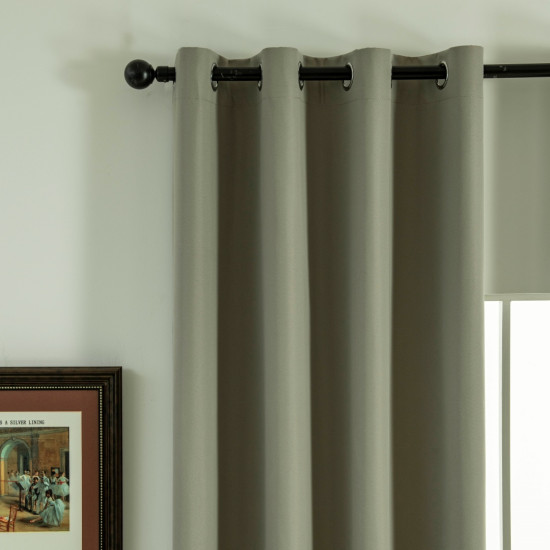 Beauty Home Κουρτίνα Full Blackout σκίασης με 8 κρίκους Soft Art 8391 Light Beige-C3 140x270 Μπεζ