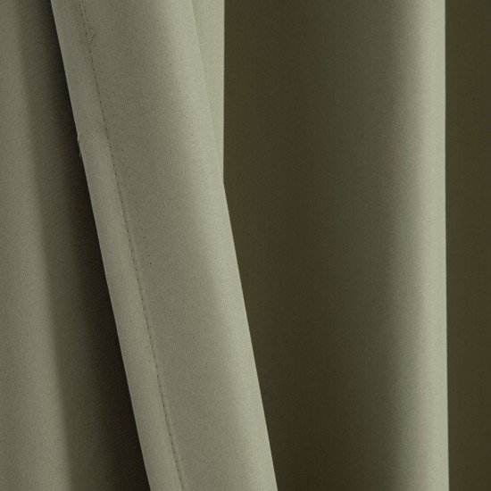 Beauty Home Κουρτίνα Full Blackout σκίασης με 8 κρίκους Soft Art 8391 Light Beige-C3 140x270 Μπεζ