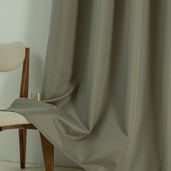 Beauty Home Κουρτίνα Full Blackout σκίασης με 8 κρίκους Soft Art 8391 Light Beige-C3 140x270 Μπεζ