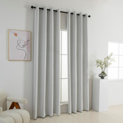 Beauty Home Κουρτίνα Full Blackout σκίασης με 8 κρίκους Elite Art 8392 Ice-No1 140x270 Πάγου