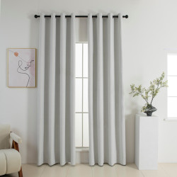 Beauty Home Κουρτίνα Full Blackout σκίασης με 8 κρίκους Elite Art 8392 Ice-No1 140x270 Πάγου