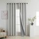 Beauty Home Κουρτίνα Full Blackout σκίασης με 8 κρίκους Elite Art 8392 Ice-No1 140x270 Πάγου
