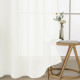 Beauty Home Κουρτίνα γάζα μονόχρωμη με 8 μεταλλικούς κρίκους Fit Art 8447 140x270 Εκρού