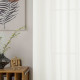 Beauty Home Κουρτίνα γάζα μονόχρωμη με 8 μεταλλικούς κρίκους Fit Art 8447 140x270 Εκρού