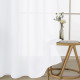 Beauty Home Κουρτίνα γάζα μονόχρωμη με 8 μεταλλικούς κρίκους Fit Art 8447 140x270 Λευκό