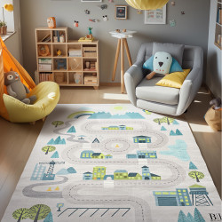 Beauty Home Χαλί παιδικό Fun Art 9560 120x180 Γκρι Beauty Home Χαλί παιδικό Fun Art 9560 120x180 Γκρι