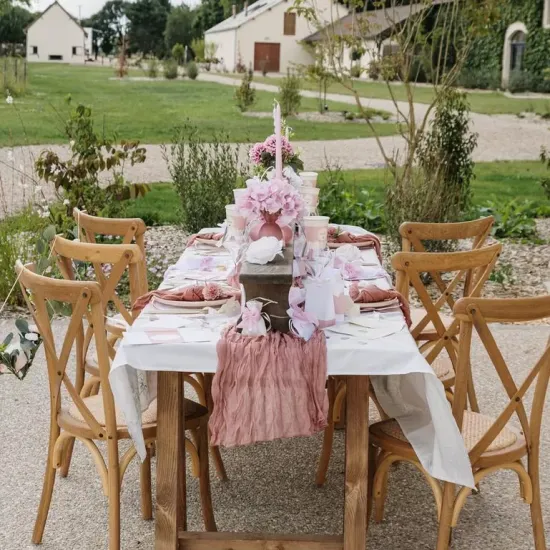 Beauty Home Μπουκέτο με 3 αφρώδη τριαντάφυλλα ροζ ø7×26.5cm