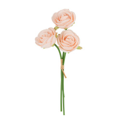Beauty Home Μπουκέτο με 3 αφρώδη τριαντάφυλλα ροζ ø7×26.5cm Beauty Home Μπουκέτο με 3 αφρώδη τριαντάφυλλα ροζ ø7×26.5cm