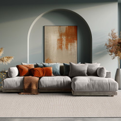 Beauty Home Χαλί Rustic Art 9334 160x230 Λευκό,Μπεζ