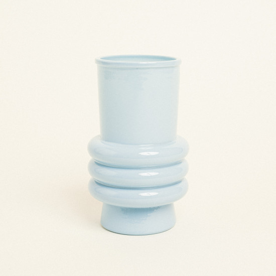 Beauty Home Γυάλινο Βάζο Ελάνη 17 CM
