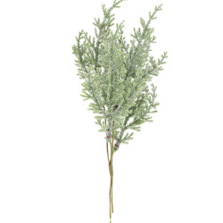 Beauty Home 4 κλαδιά έλατου πράσινα με ιριδίζον γκλίτερ 20 cm