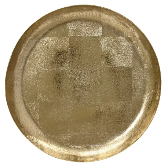 Beauty Home Μεταλλικός Χρυσός Δίσκος 30 x 3cm