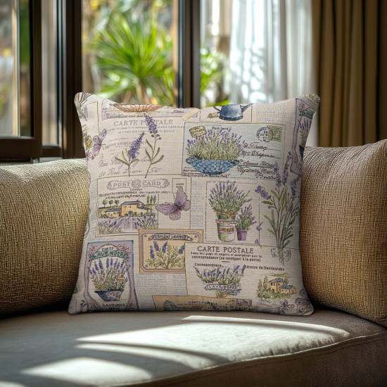 Beauty Home Μαξιλαροθήκη Lavender Garden Post   40 x 40 cm