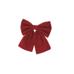 Beauty Home Διακοσμητικός Κόκκινος Φιόγκος από Ύφασμα Μπουκλέ 25 x 25 cm