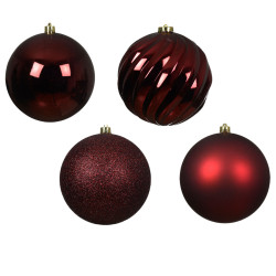 Beauty Home Χριστουγεννιάτικη Μπάλα Μπορντώ Ø14 cm Beauty Home Χριστουγεννιάτικη Μπάλα Μπορντώ Ø14 cm