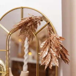 Beauty Home 6 κλαδιά με γκλίτερ ροζ-χρυσό 19 cm Beauty Home 6 κλαδιά με γκλίτερ ροζ-χρυσό 19 cm