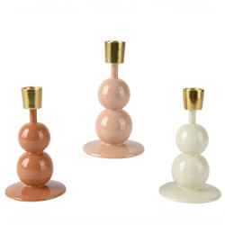 Beauty Home Μεταλλικό Κηροπήγιο με Σμάλτο 8.5  x 15 cm  ΤΕΡΑΚΟΤΑ Beauty Home Μεταλλικό Κηροπήγιο με Σμάλτο 8.5  x 15 cm  ΤΕΡΑΚΟΤΑ