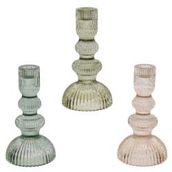 Beauty Home Κηροπήγιο Γυάλινο 9.5cm x 17.5 cm  ΔΙΑΦΑΝΟ Beauty Home Κηροπήγιο Γυάλινο 9.5cm x 17.5 cm  ΔΙΑΦΑΝΟ