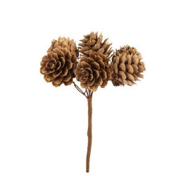 Beauty Home 6 Φυσικά Κουκουνάρια σε Κλαδάκι 11 cm Beauty Home 6 Φυσικά Κουκουνάρια σε Κλαδάκι 11 cm