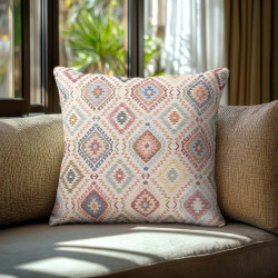 Beauty Home Μαξιλαροθήκη ΣΤΟΦΑ ΙΝΔΙΚΟΙ ΡΟΜΒΟΙ Beauty Home Μαξιλαροθήκη ΣΤΟΦΑ ΙΝΔΙΚΟΙ ΡΟΜΒΟΙ