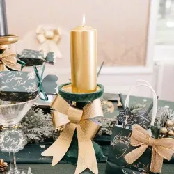 Beauty Home Φιόγκος σε Μεταλλικό Χρυσό 32 x 37 cm Beauty Home Φιόγκος σε Μεταλλικό Χρυσό 32 x 37 cm