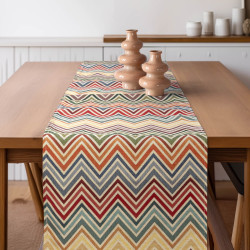 Beauty Home ΡΑΝΝΕΡ ΣΤΟΦΑ ΠΟΛΥΧΡΩΜΟ ΖΙΓΚΖΑΓΚ Beauty Home ΡΑΝΝΕΡ ΣΤΟΦΑ ΠΟΛΥΧΡΩΜΟ ΖΙΓΚΖΑΓΚ