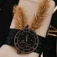 Beauty Home 6 κλαδιά έλατου σε κλαδί ματ χρυσό 17 cm
