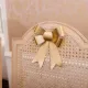 Beauty Home Σετ 2 Διακοσμητικών Φιογκών σε Μεταλλικό Χρυσό 16 x 18,5 cm