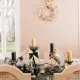 Beauty Home Κηροπήγιο μπαρόκ ματ χρυσό Ø10.5 x 28.5 cm
