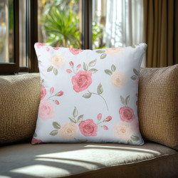 Beauty Home Μαξιλαροθήκη ΤΡΙΑΝΤΑΦΥΛΛΑ ΓΑΛΑΖΙΟ ΦΟΝΤΟ Beauty Home Μαξιλαροθήκη ΤΡΙΑΝΤΑΦΥΛΛΑ ΓΑΛΑΖΙΟ ΦΟΝΤΟ