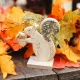 Beauty Home Σκίουρος ξύλινος με χρυσό γκλίτερ 10.5 x 11.7 cm
