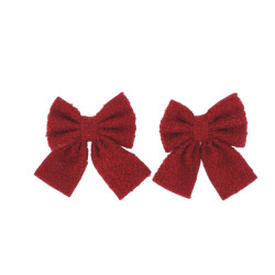 Beauty Home Σετ 2 Κόκκινων Υφασμάτινων Φιογκών Μπουκλέ 12 x 12 cm Beauty Home Σετ 2 Κόκκινων Υφασμάτινων Φιογκών Μπουκλέ 12 x 12 cm