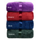 Beauty Home Κουβέρτα μονόχρωμη υπέρδιπλη Jacquard fleece 350gsmArt 11600 σε 10 αποχρώσεις 220x240  Γκρι