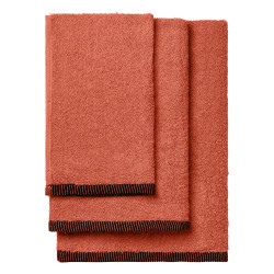 Beauty Home Σετ πετσέτες Art 3452 Σετ 3τμχ Κεραμιδί Beauty Home Σετ πετσέτες Art 3452 Σετ 3τμχ Κεραμιδί