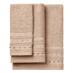 Beauty Home Σετ πετσέτες Art 3463 Σετ 3τμχ Μπεζ Beauty Home Σετ πετσέτες Art 3463 Σετ 3τμχ Μπεζ