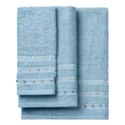 Beauty Home Σετ πετσέτες Art 3464 Σετ 3τμχ Σιέλ Beauty Home Σετ πετσέτες Art 3464 Σετ 3τμχ Σιέλ